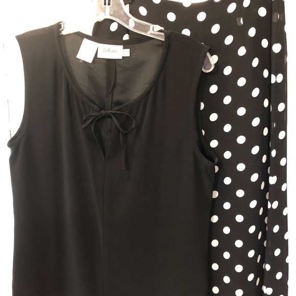2-piece black and white In Wear top and skirt. Sizes 12 & 10. - Picture 4 of 12